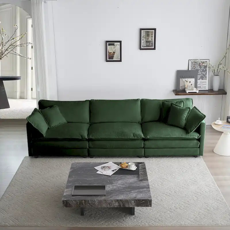 Oval Coffee Table | Antique Black | Thick Vertical Feet & Rounded Edges