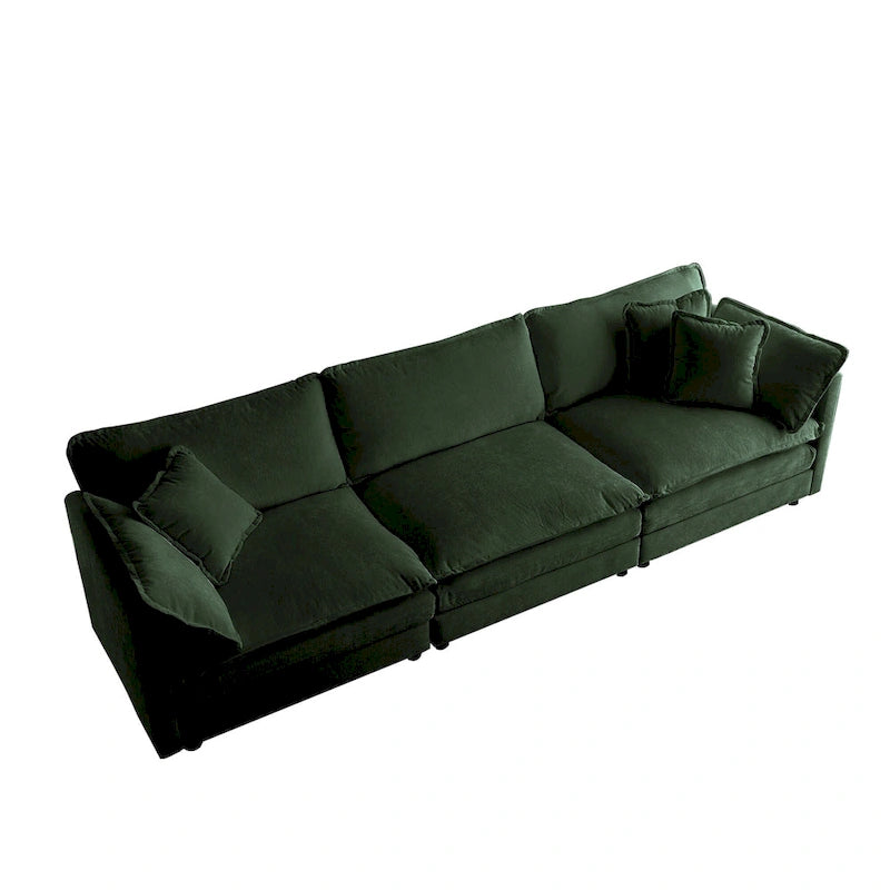 Oval Coffee Table | Antique Black | Thick Vertical Feet & Rounded Edges
