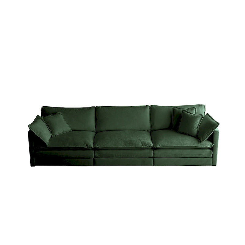 Oval Coffee Table | Antique Black | Thick Vertical Feet & Rounded Edges