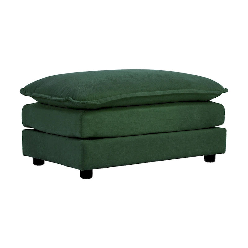 Oval Coffee Table | Antique Black | Thick Vertical Feet & Rounded Edges