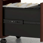 72" Office Desk with Hutch & 3-Drawer Mobile File Cabinet