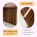 Entryway Storage Bench | 2 Drawers, 2 Cabinets & Removable Cushion