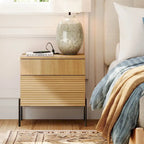 Freestanding Bathroom Linen Cabinet with 2 Doors & Countertop | White
