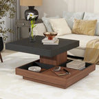 Mission Style Coffee Table with Bottom Shelf | Multiple Finishes