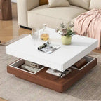 Mission Style Coffee Table with Bottom Shelf | Multiple Finishes