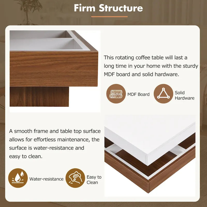 Mission Style Coffee Table with Bottom Shelf | Multiple Finishes