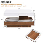 Mission Style Coffee Table with Bottom Shelf | Multiple Finishes