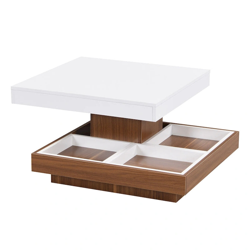Mission Style Coffee Table with Bottom Shelf | Multiple Finishes