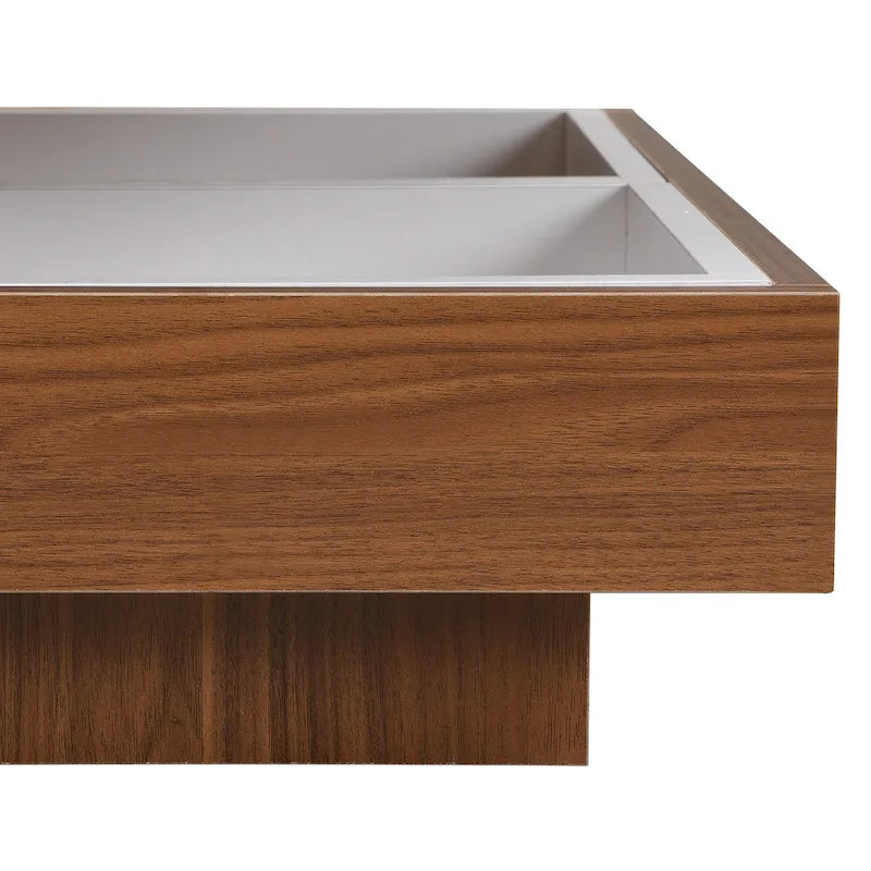 Mission Style Coffee Table with Bottom Shelf | Multiple Finishes