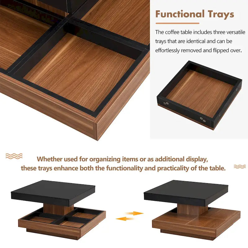 Mission Style Coffee Table with Bottom Shelf | Multiple Finishes