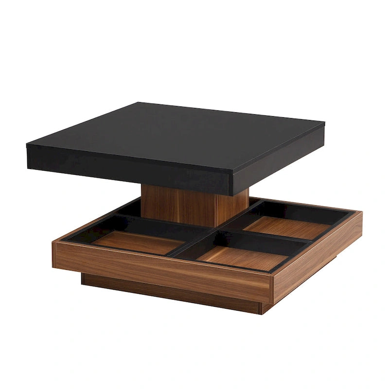 Mission Style Coffee Table with Bottom Shelf | Multiple Finishes