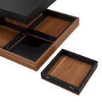 Mission Style Coffee Table with Bottom Shelf | Multiple Finishes