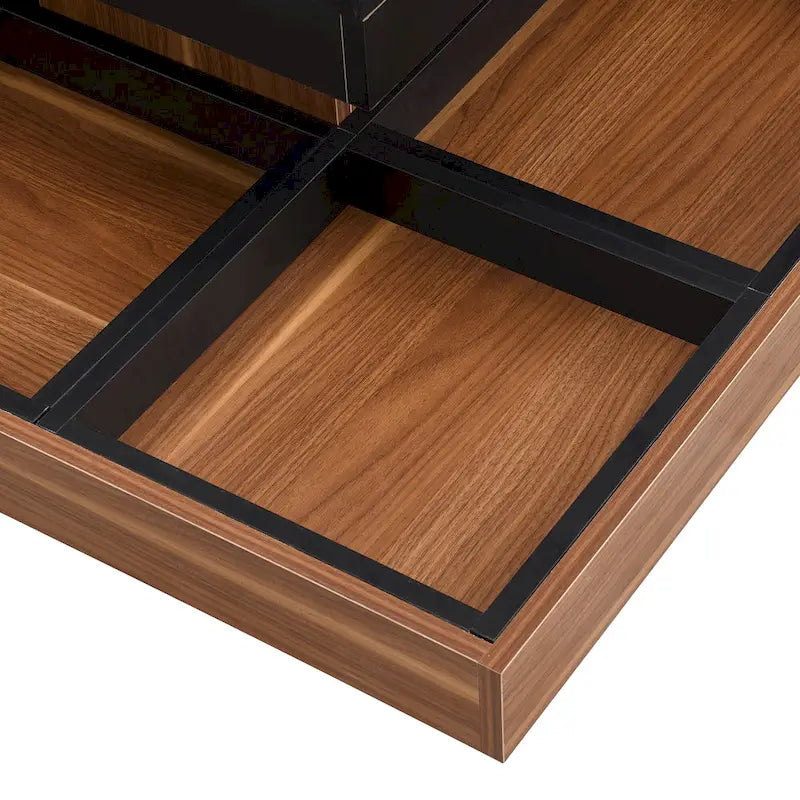 Mission Style Coffee Table with Bottom Shelf | Multiple Finishes
