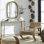 Hollywood Regency Round Mirrored Coffee Table | 31.5" Diameter