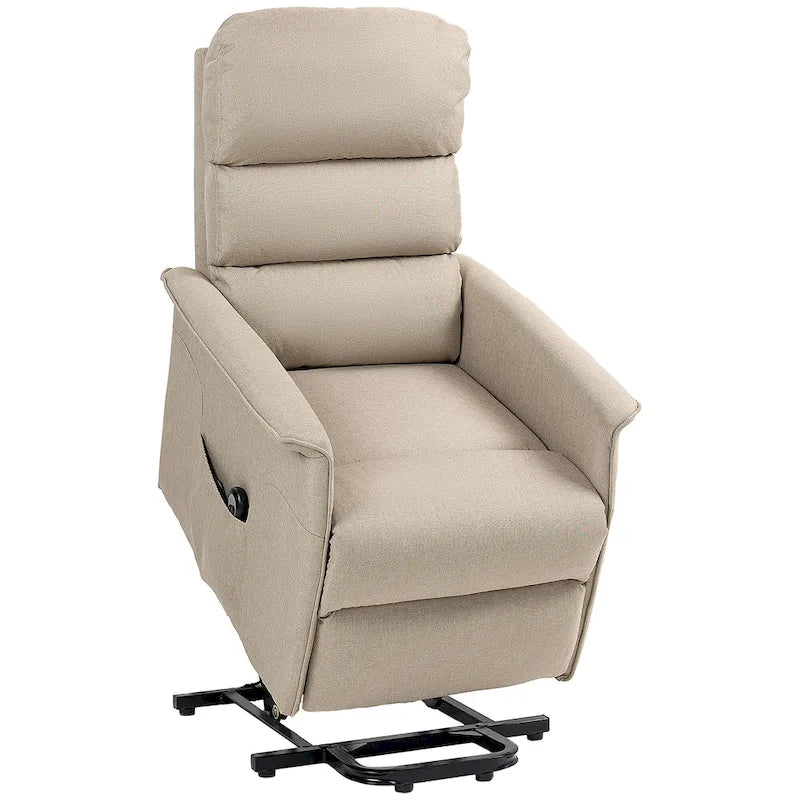Electric Lift Recliner Chair for Seniors | Remote Control & Side Pockets