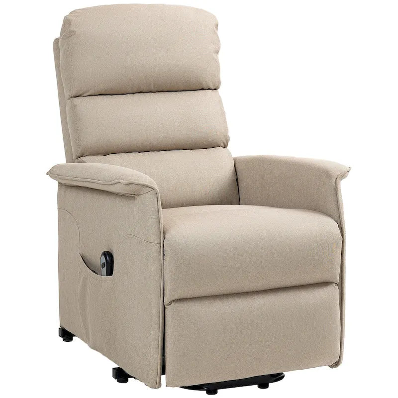 Electric Lift Recliner Chair for Seniors | Remote Control & Side Pockets