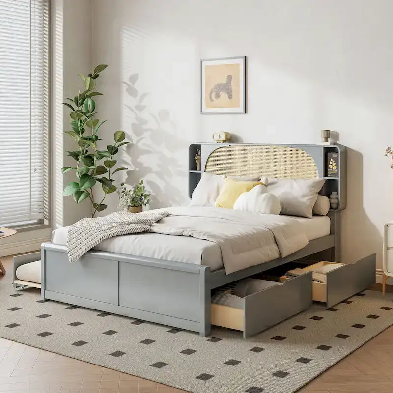 Rough Mango Wood TV Stand | Bicycle Chain Wheel Doors | 47.2"