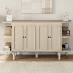 Solid Wood Extendable Dining Table with Queen Anne Chairs | Grey Oak