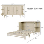 Solid Wood Extendable Dining Table with Queen Anne Chairs | Grey Oak