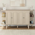 Solid Wood Extendable Dining Table with Queen Anne Chairs | Grey Oak