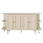 Solid Wood Extendable Dining Table with Queen Anne Chairs | Grey Oak