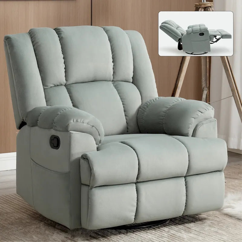 Modern Boucle 4-Seater Sectional Sofa | ARC Armrest & 4 Pillows