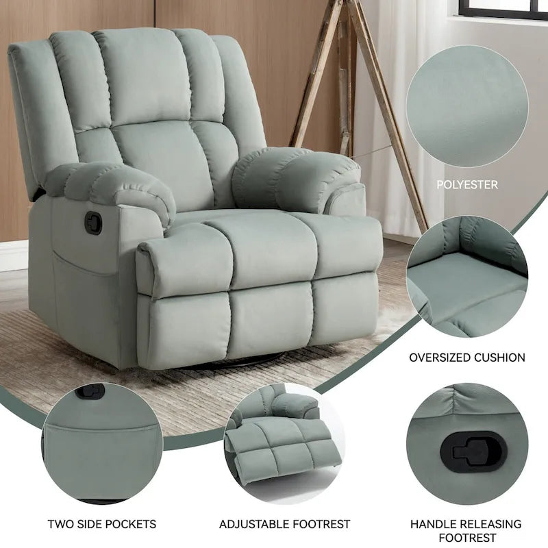 Modern Boucle 4-Seater Sectional Sofa | ARC Armrest & 4 Pillows