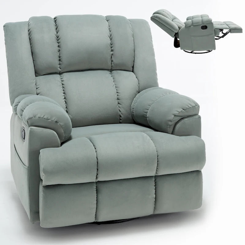 Modern Boucle 4-Seater Sectional Sofa | ARC Armrest & 4 Pillows