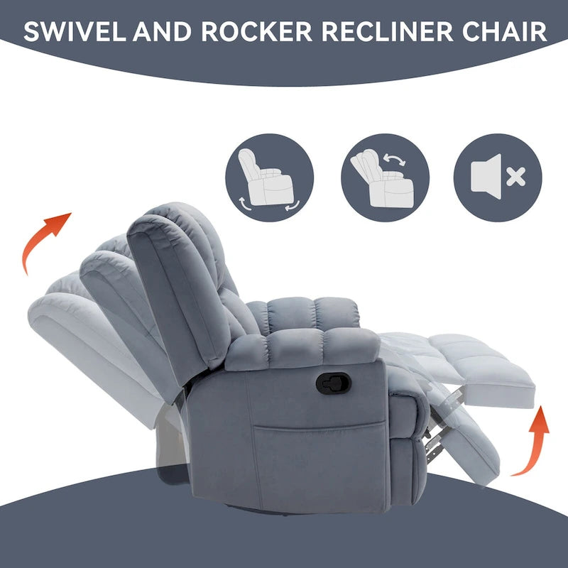 Modern Boucle 4-Seater Sectional Sofa | ARC Armrest & 4 Pillows