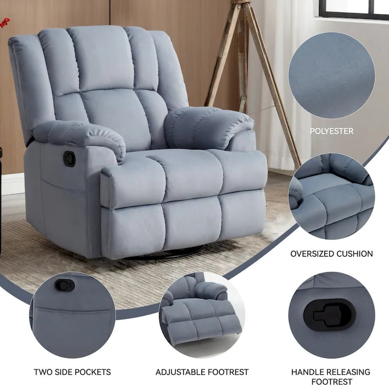 Modern Boucle 4-Seater Sectional Sofa | ARC Armrest & 4 Pillows