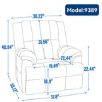 Modern Boucle 4-Seater Sectional Sofa | ARC Armrest & 4 Pillows