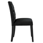 Mottled Fabric Accent Chairs with Black Wood Legs | 2 Chairs