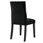 Mottled Fabric Accent Chairs with Black Wood Legs | 2 Chairs