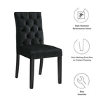 Mottled Fabric Accent Chairs with Black Wood Legs | 2 Chairs