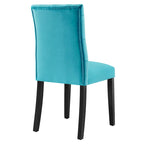Mottled Fabric Accent Chairs with Black Wood Legs | 2 Chairs