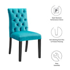 Mottled Fabric Accent Chairs with Black Wood Legs | 2 Chairs