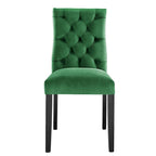 Mottled Fabric Accent Chairs with Black Wood Legs | 2 Chairs