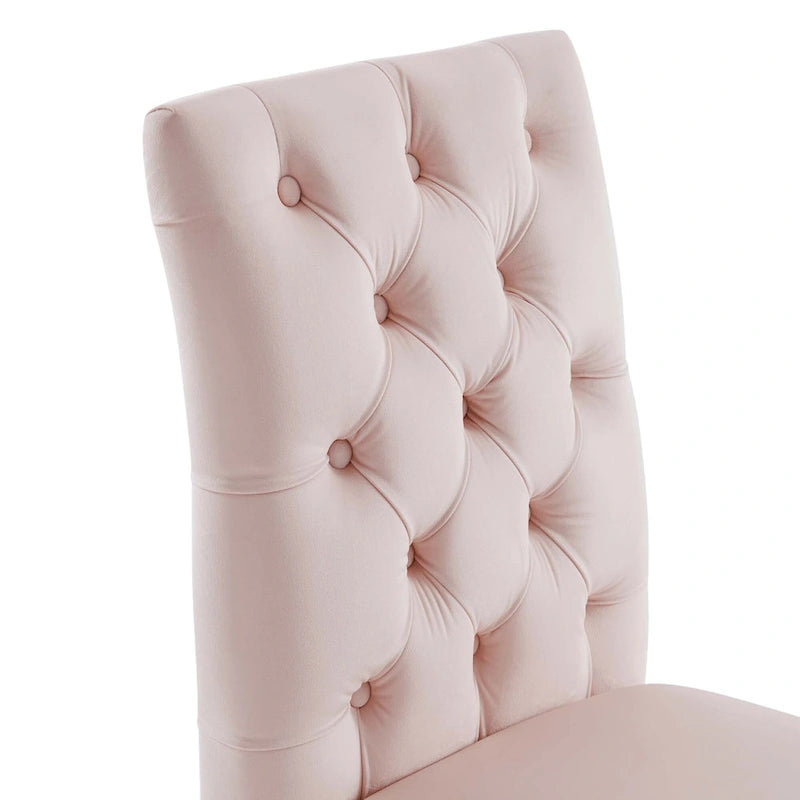 Mottled Fabric Accent Chairs with Black Wood Legs | 2 Chairs