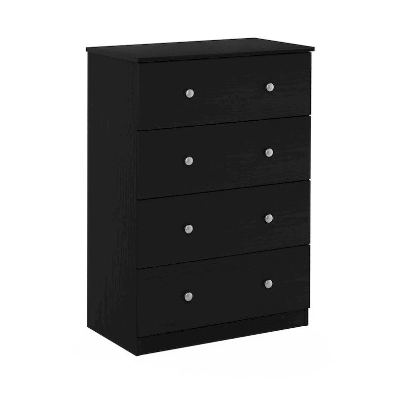 Fluted Nightstand with Charging Station & 2 Push-Open Drawers | Oak