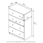 Fluted Nightstand with Charging Station & 2 Push-Open Drawers | Oak