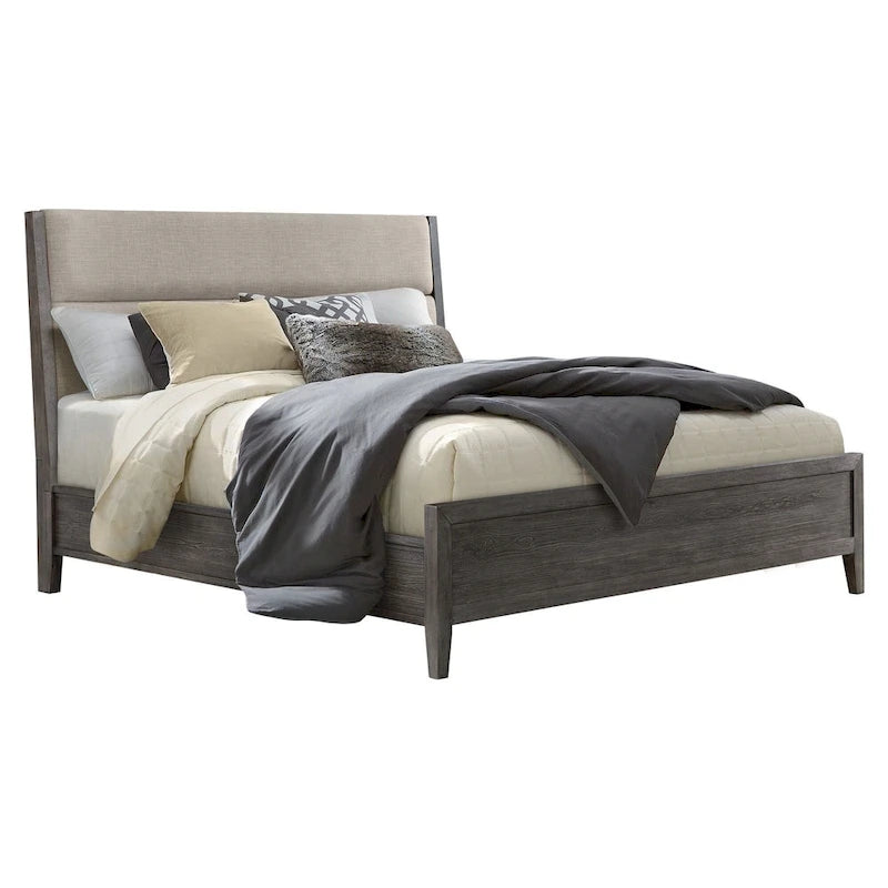 Queen Platform Bed | Rattan Headboard, 2 Drawers & Pull-Out Trundle