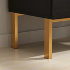 Portia Upholstered Bed | Brushed Brindle | Exposed Wood Posts | King & Queen