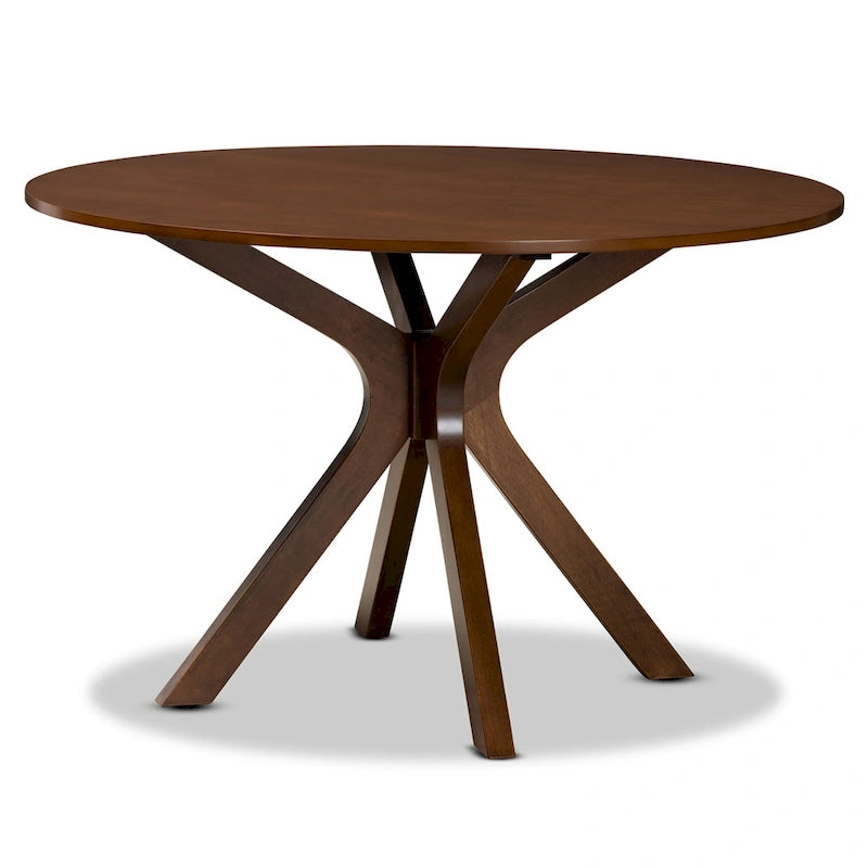 Mila Modern 7-Piece Dining Table with 6 Chairs | Walnut & Oak