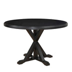 Monet Round Dining Table | X-Base Pedestal | Seats 4 | 48"W
