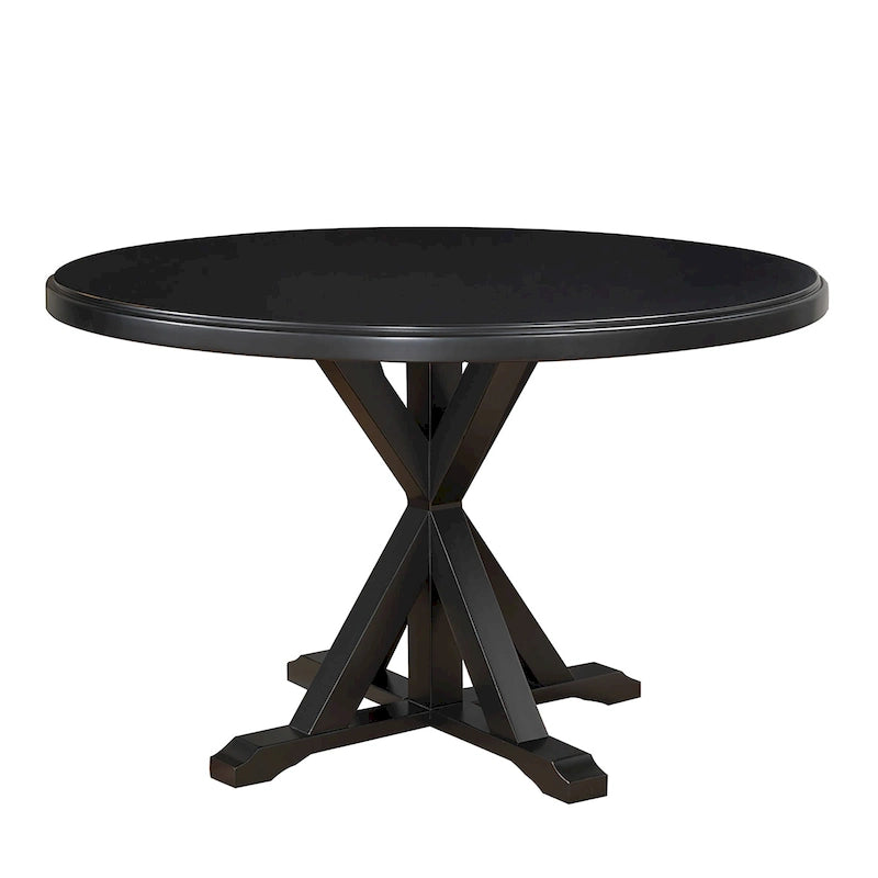 Monet Round Dining Table | X-Base Pedestal | Seats 4 | 48"W