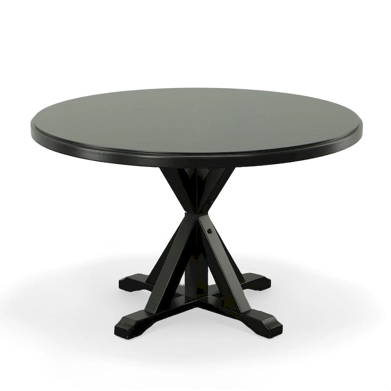 Monet Round Dining Table | X-Base Pedestal | Seats 4 | 48"W