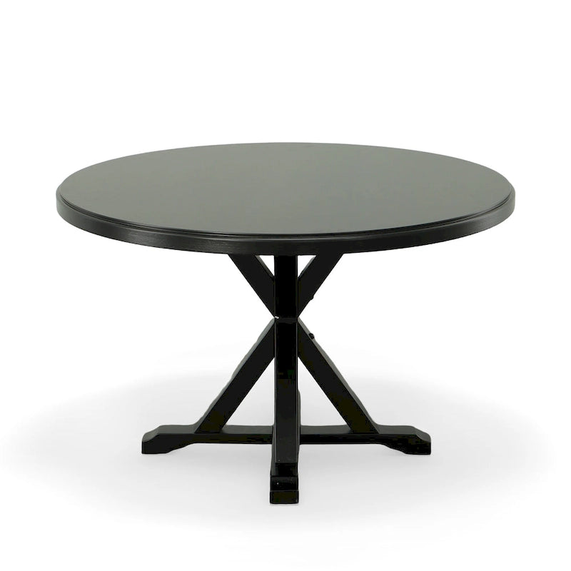 Monet Round Dining Table | X-Base Pedestal | Seats 4 | 48"W