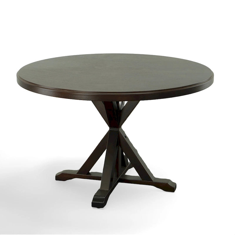 Monet Round Dining Table | X-Base Pedestal | Seats 4 | 48"W