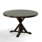 Monet Round Dining Table | X-Base Pedestal | Seats 4 | 48"W
