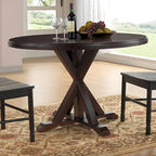 Monet Round Dining Table | X-Base Pedestal | Seats 4 | 48"W